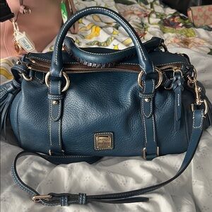 ✨Dooney & Bourke Denim blue Medium Satchel